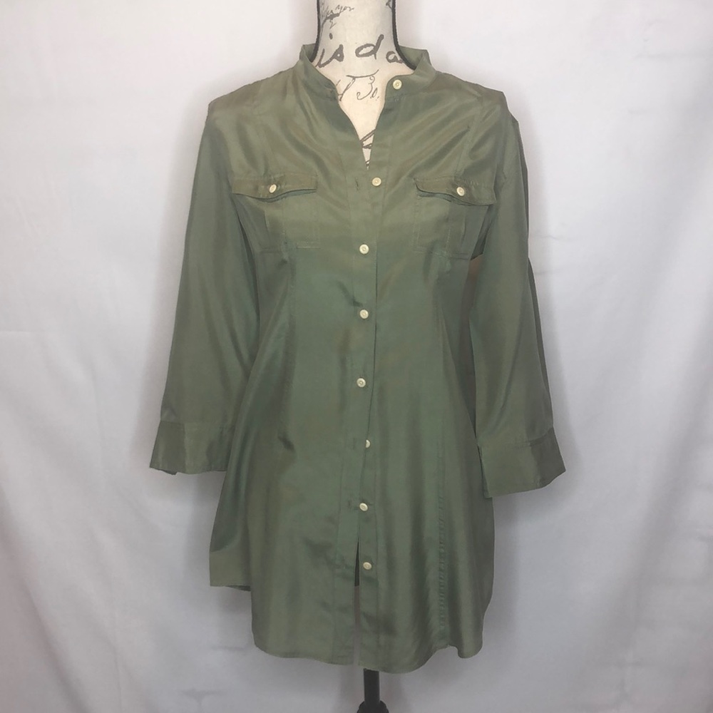 Banana Republic Silk Tunic Top - Picture 1 of 6